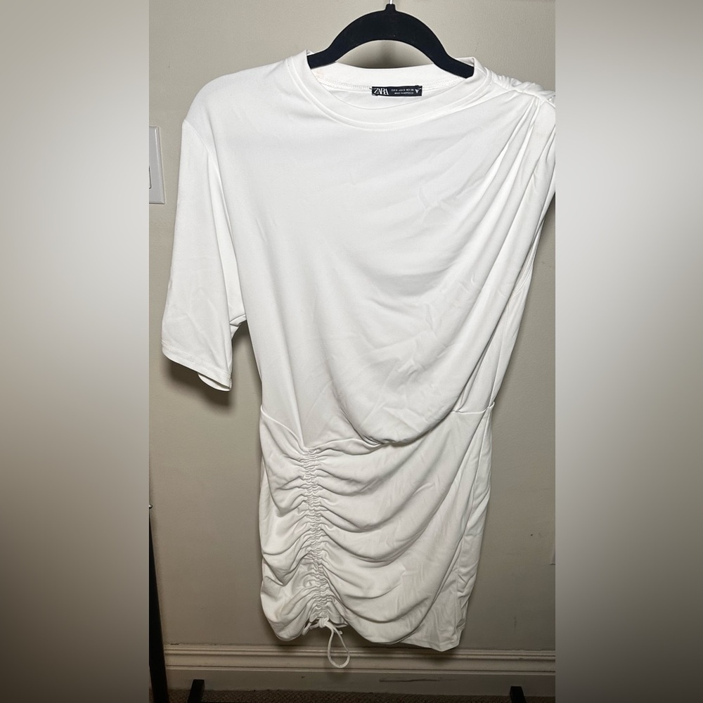 Zara mini dress slightly worn with makeup